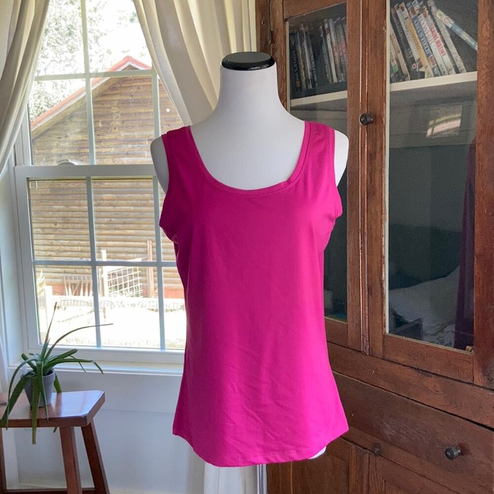 New Directions Fuschia Tank Top, Size M